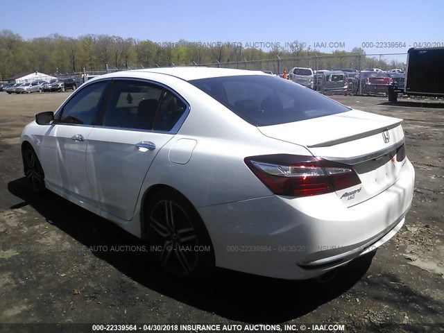 1HGCR2F56GA093971 - 2016 HONDA ACCORD SPORT 白色 照片 3
