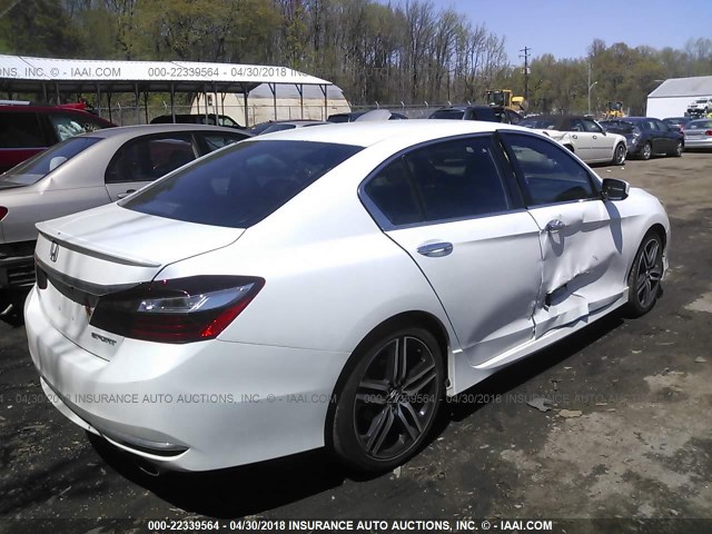 1HGCR2F56GA093971 - 2016 HONDA ACCORD SPORT 白色 照片 4