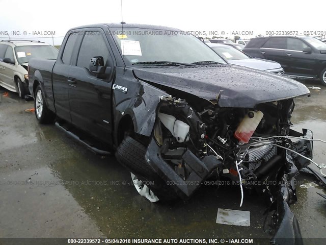 1FTEX1CP0GKF95527 - 2016 FORD F150 SUPER CAB BLUE photo 1