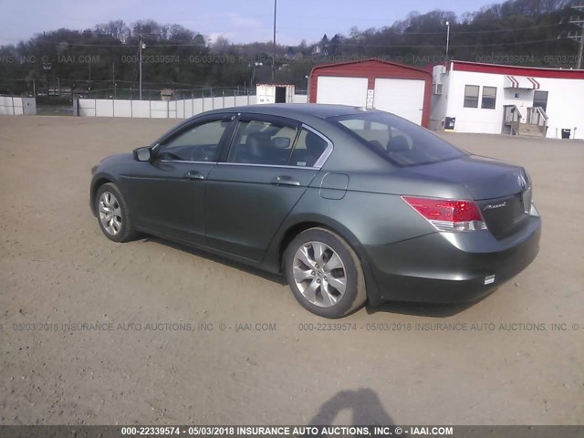 1HGCP26839A183789 - 2009 HONDA ACCORD EXL GREEN photo 3