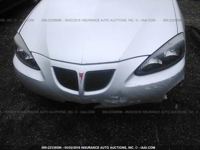 2G2WS522551176400 - 2005 PONTIAC GRAND PRIX GT SILVER photo 6