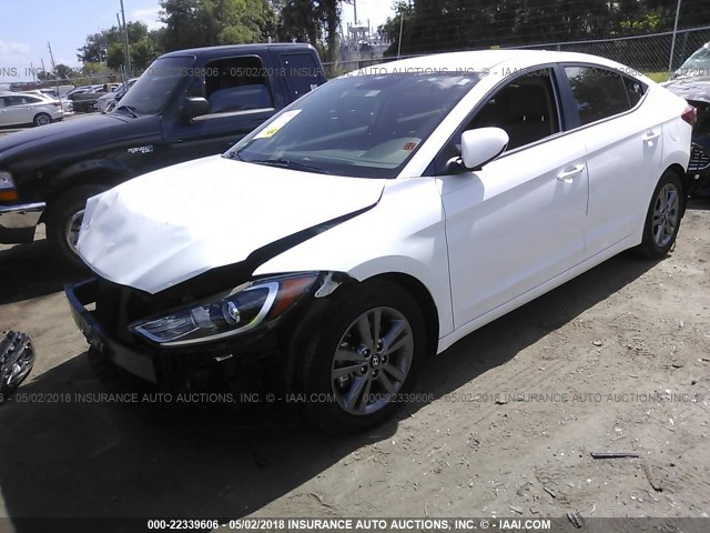 5NPD84LF5HH023967 - 2017 HYUNDAI ELANTRA SE/VALUE/LIMITED WHITE photo 2