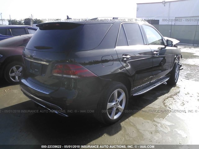 4JGDA5JB5HA966292 - 2017 MERCEDES-BENZ GLE 350 BLACK photo 4