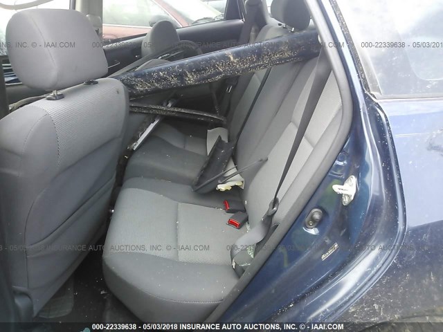 2T1KR32E15C371626 - 2005 TOYOTA COROLLA MATRIX XR BLUE photo 8