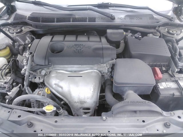 4T4BF3EK2AR087026 - 2010 TOYOTA CAMRY SE/LE/XLE GRAY photo 10