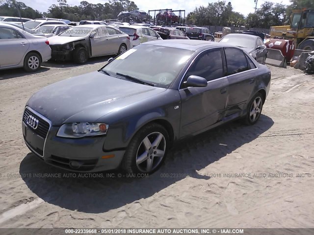 WAUDF68E75A514638 - 2005 AUDI A4 2.0T QUATTRO BLUE photo 2