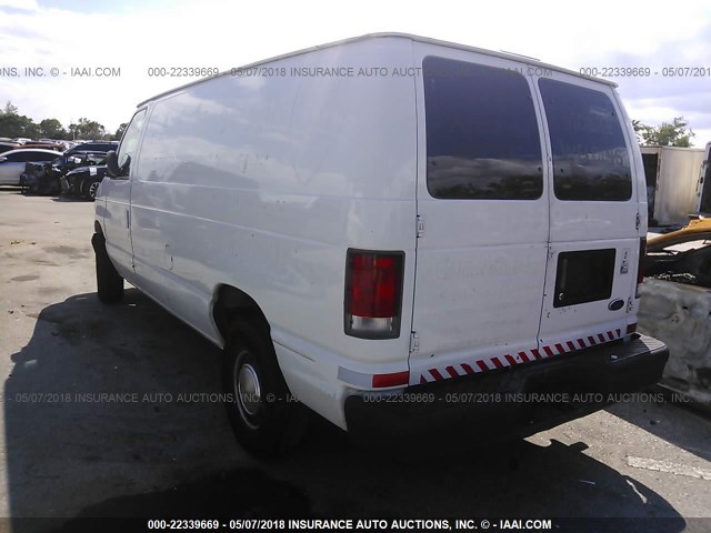 1FTRE14L2WHB13770 - 1998 FORD ECONOLINE E150 VAN WHITE photo 3