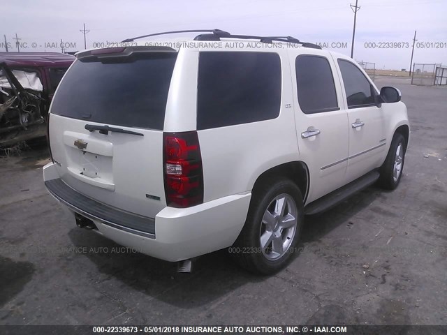 1GNSCCE03BR133433 - 2011 CHEVROLET TAHOE C1500 LTZ WHITE photo 4