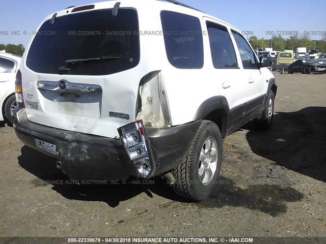 4F2CU09142KM38184 - 2002 MAZDA TRIBUTE LX/ES WHITE photo 4