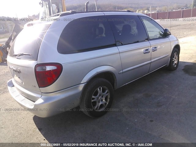 2C8GP44311R271161 - 2001 CHRYSLER TOWN & COUNTRY LX SILVER photo 4