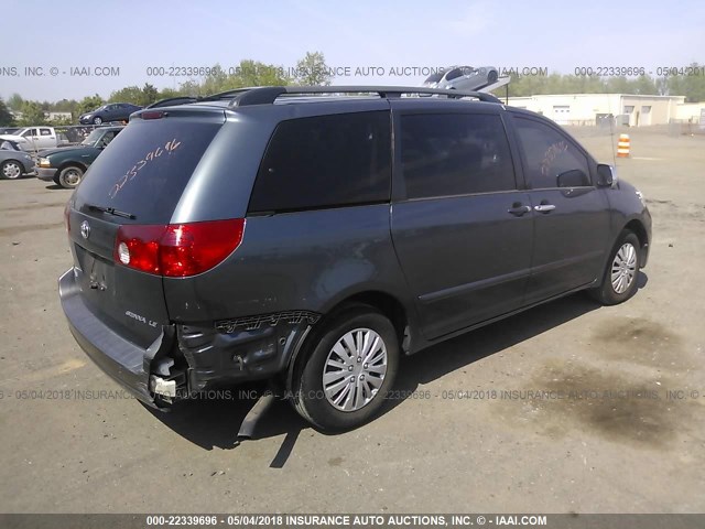 5TDZA23C06S486157 - 2006 TOYOTA SIENNA CE/LE GRAY photo 4