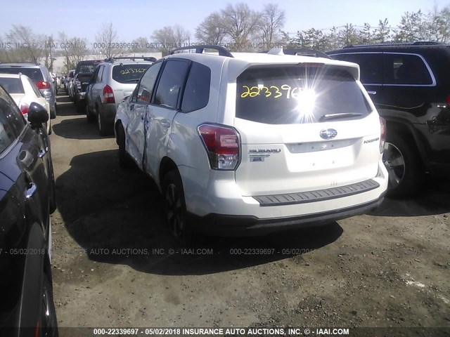 JF2SJAEC8JH432130 - 2018 SUBARU FORESTER 2.5I PREMIUM WHITE photo 3