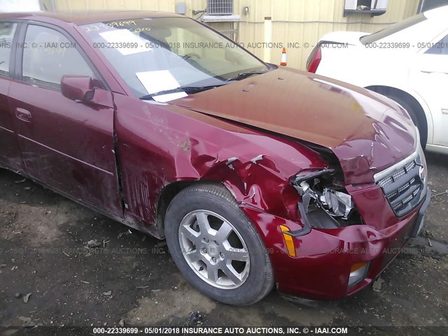 1G6DP577070163385 - 2007 CADILLAC CTS HI FEATURE V6 RED photo 6