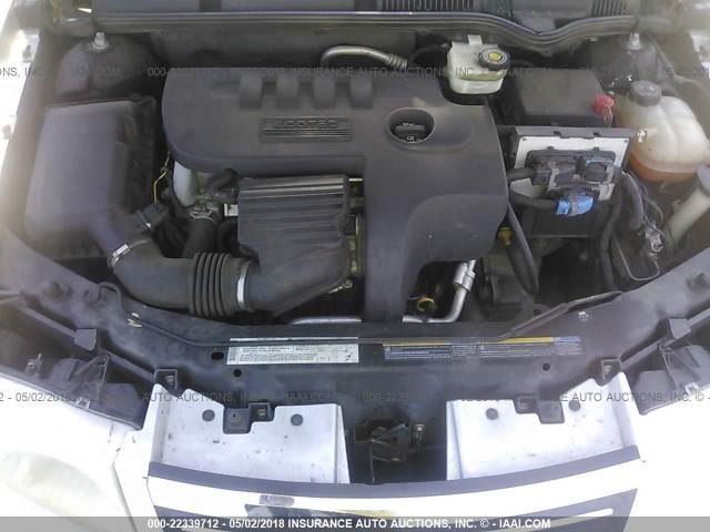 1G8AL54F35Z114062 - 2005 SATURN ION LEVEL 3 SILVER photo 10