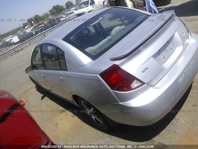 1G8AL54F35Z114062 - 2005 SATURN ION LEVEL 3 SILVER photo 3