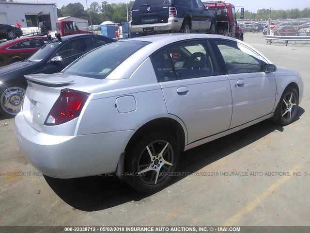 1G8AL54F35Z114062 - 2005 SATURN ION LEVEL 3 SILVER photo 4