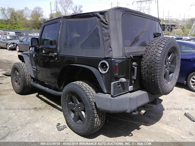 1J4AA2D11BL556880 - 2011 JEEP WRANGLER SPORT 黑色 照片 3