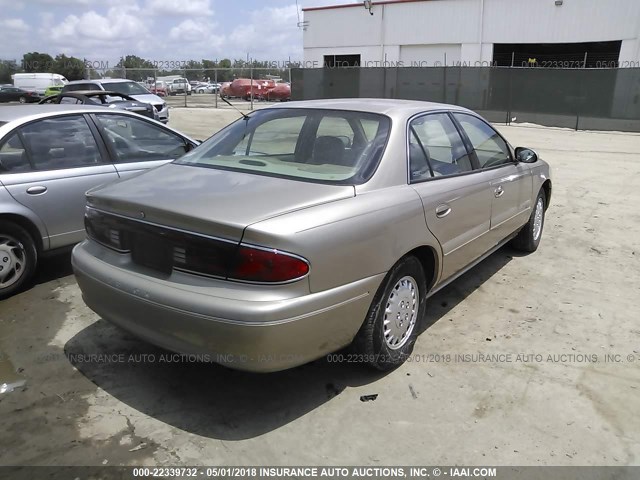 2G4WY55J011180311 - 2001 BUICK CENTURY LIMITED TAN photo 4