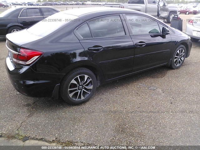 19XFB2F92DE068710 - 2013 HONDA CIVIC EXL BLACK photo 4