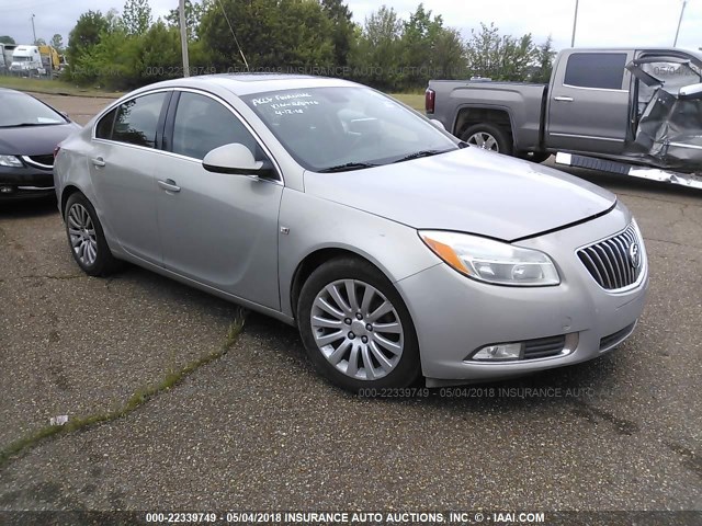 W04GP5EC9B1080996 - 2011 BUICK REGAL CXL SILVER photo 1