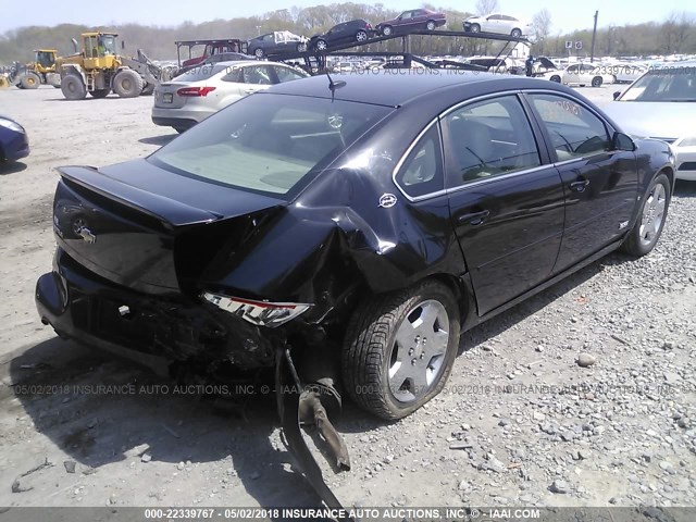 2G1WD58C189270472 - 2008 CHEVROLET IMPALA SUPER SPORT BLACK photo 4