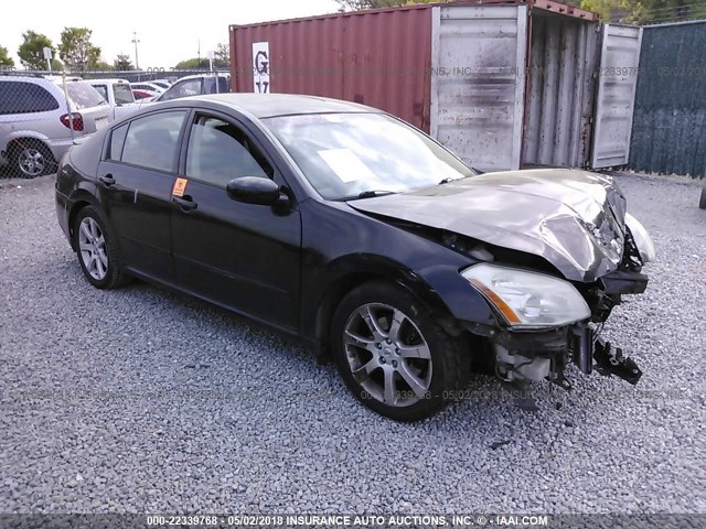 1N4BA41E38C813243 - 2008 NISSAN MAXIMA SE/SL BLACK photo 1