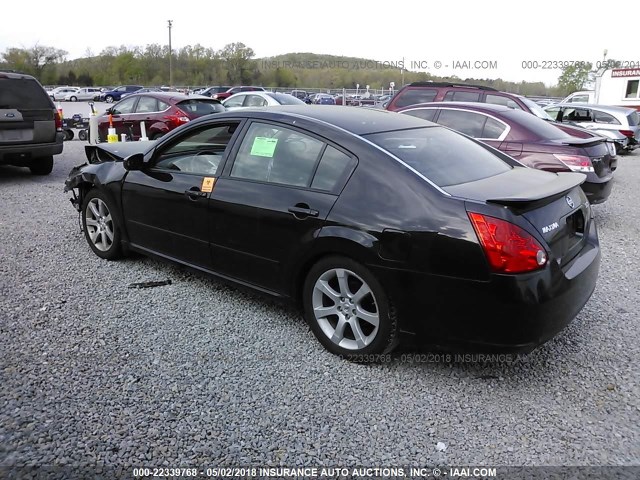 1N4BA41E38C813243 - 2008 NISSAN MAXIMA SE/SL BLACK photo 3