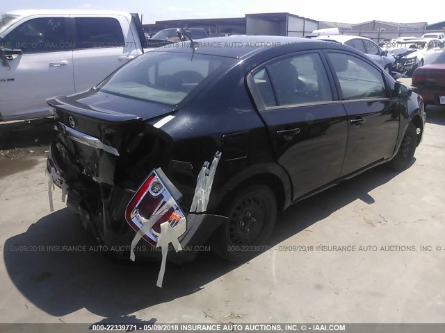 3N1AB6AP0BL697143 - 2011 NISSAN SENTRA 2.0/2.0S/SR/2.0SL BLACK photo 4