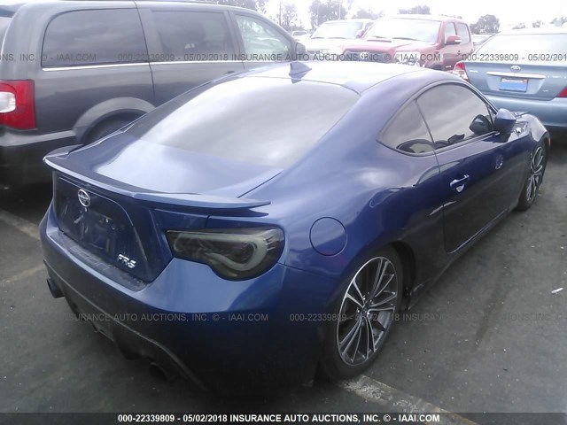 JF1ZNAA16F9710665 - 2015 TOYOTA SCION FR-S ლურჯი ფოტო 4