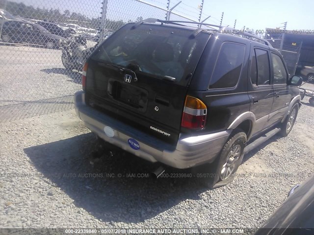 4S6DM58W714403837 - 2001 HONDA PASSPORT EX/LX 黑色 照片 4