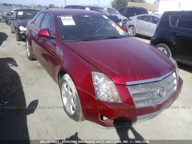 1G6DG577390155347 - 2009 CADILLAC CTS RED photo 6