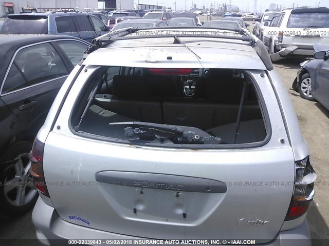 5Y2SL64843Z439172 - 2003 PONTIAC VIBE SILVER photo 6