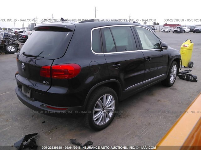 WVGAV7AX8FW524136 - 2015 VOLKSWAGEN TIGUAN S/SE/SEL/R-LINE BLACK photo 4