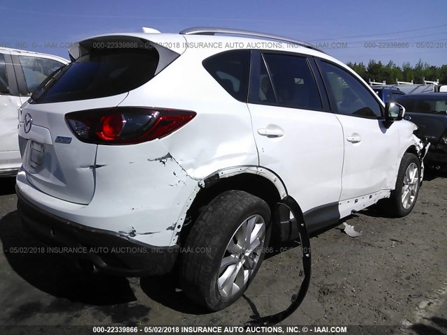 JM3KE2DY7E0357437 - 2014 MAZDA CX-5 GT WHITE photo 4