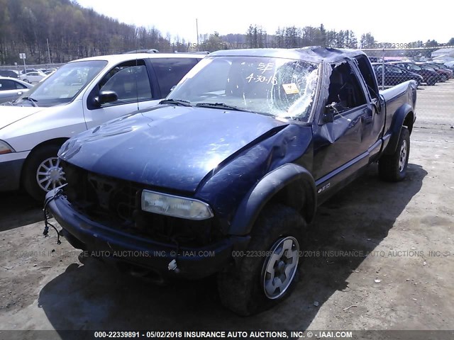 1GCCT19XX38257652 - 2003 CHEVROLET S TRUCK S10 BLUE photo 6