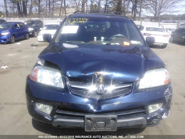 2HNYD18853H513410 - 2003 ACURA MDX TOURING Dark Blue photo 6