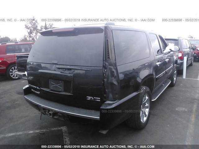 1GKFK66818J196321 - 2008 GMC YUKON XL DENALI BLACK photo 4