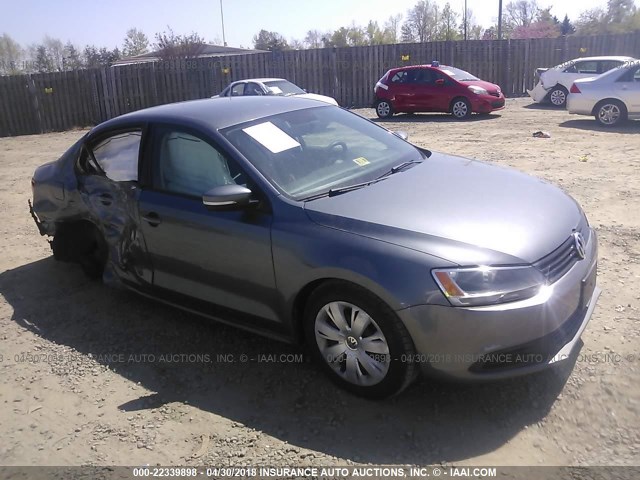 3VWDZ7AJ8BM340839 - 2011 VOLKSWAGEN JETTA SE GRAY photo 1