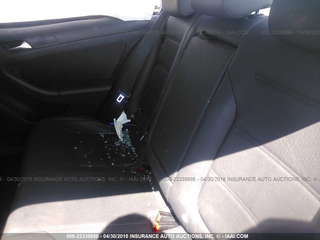 3VWDZ7AJ8BM340839 - 2011 VOLKSWAGEN JETTA SE GRAY photo 8