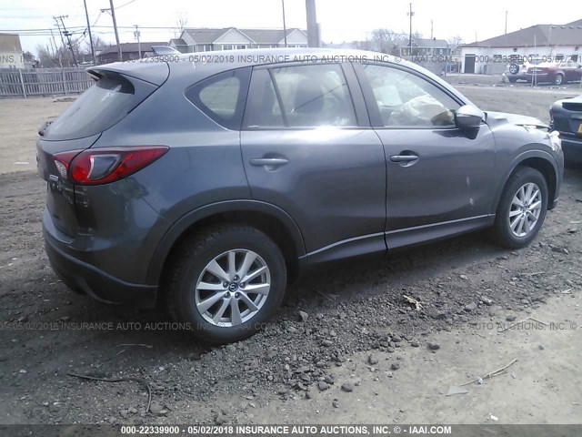 JM3KE4BY0F0482134 - 2015 MAZDA CX-5 SPORT GRAY photo 4