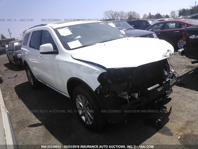 1C4RDJAG4HC794055 - 2017 DODGE DURANGO SXT WHITE photo 1