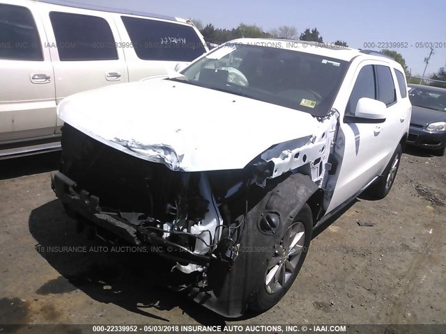 1C4RDJAG4HC794055 - 2017 DODGE DURANGO SXT WHITE photo 2