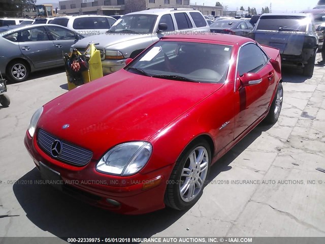 WDBKK49F64F301505 - 2004 MERCEDES-BENZ SLK 230 KOMPRESSOR RED photo 2