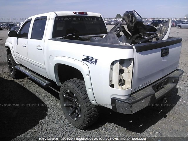 3GCPKSE76DG266294 - 2013 CHEVROLET SILVERADO K1500 LT WHITE photo 3