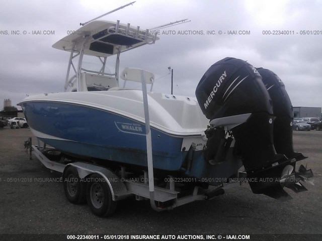 00000BWCE1004H607 - 2007 BOSTON WHALER 270 OUTRAG  BLUE photo 3