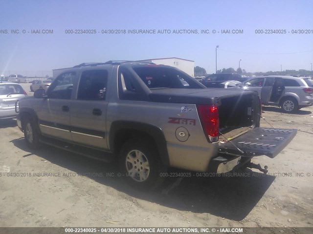 3GNEC13T63G283231 - 2003 CHEVROLET AVALANCHE C1500 Champagne photo 3