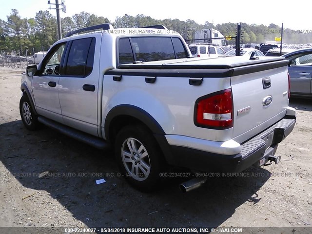 1FMEU51E79UA27263 - 2009 FORD EXPLORER SPORT TR XLT SILVER photo 3