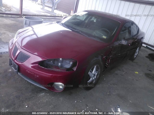 2G2WP522741354808 - 2004 PONTIAC GRAND PRIX GT MAROON photo 2