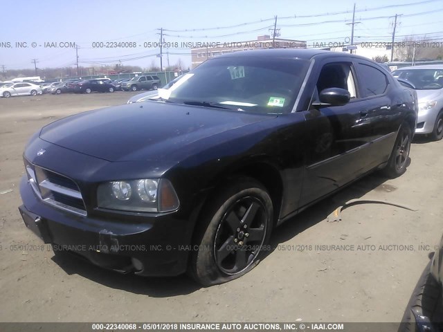 2B3CK3CV5AH202685 - 2010 DODGE CHARGER SXT BLACK photo 2