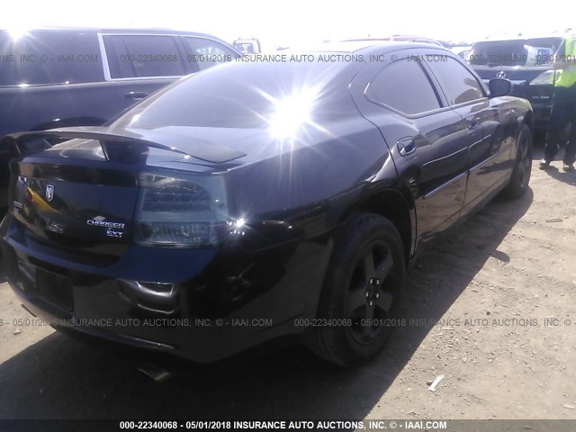 2B3CK3CV5AH202685 - 2010 DODGE CHARGER SXT BLACK photo 4